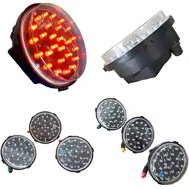 Módulo LED rojo de semáforo de 4 pulgadas (100 mm)